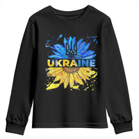 Ukraine Sunflower Ukrainian Flag Youth Sweatshirt
