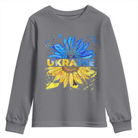 Ukraine Sunflower Ukrainian Flag Youth Sweatshirt