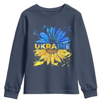 Ukraine Sunflower Ukrainian Flag Youth Sweatshirt