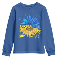 Ukraine Sunflower Ukrainian Flag Youth Sweatshirt