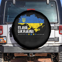 Slava Ukraini Ukraine Flag Spare Tire Cover Patriot Patriotic Ukrainian National Flag