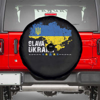 Slava Ukraini Ukraine Flag Spare Tire Cover Patriot Patriotic Ukrainian National Flag