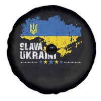 Slava Ukraini Ukraine Flag Spare Tire Cover Patriot Patriotic Ukrainian National Flag
