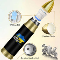 Slava Ukraini Ukraine Flag Bullet Tumbler Patriot Patriotic Ukrainian National Flag
