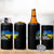 Slava Ukraini Ukraine Flag 4 in 1 Can Cooler Tumbler Patriot Patriotic Ukrainian National Flag