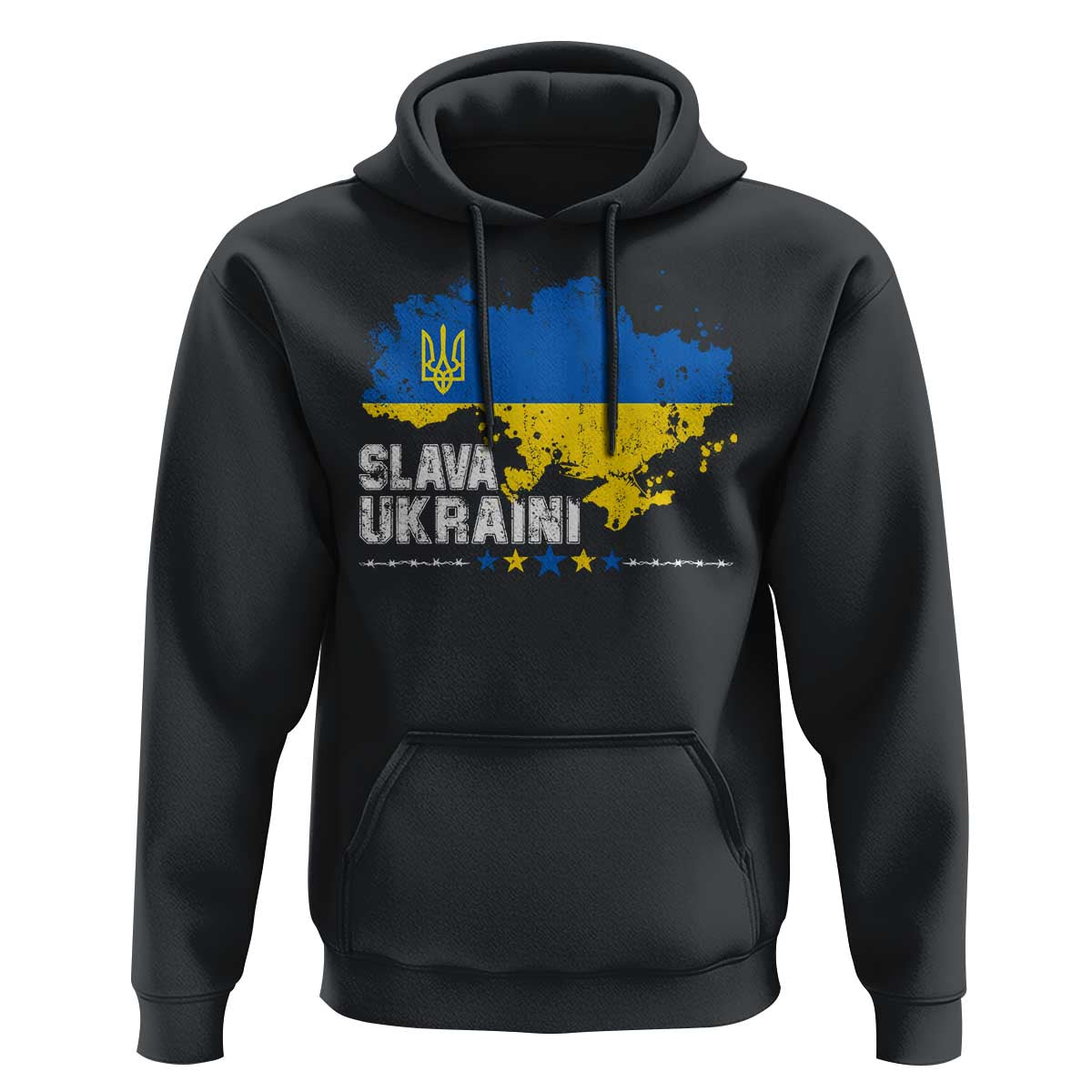 Slava Ukraini Ukraine Flag Hoodie Patriot Patriotic Ukrainian National Flag