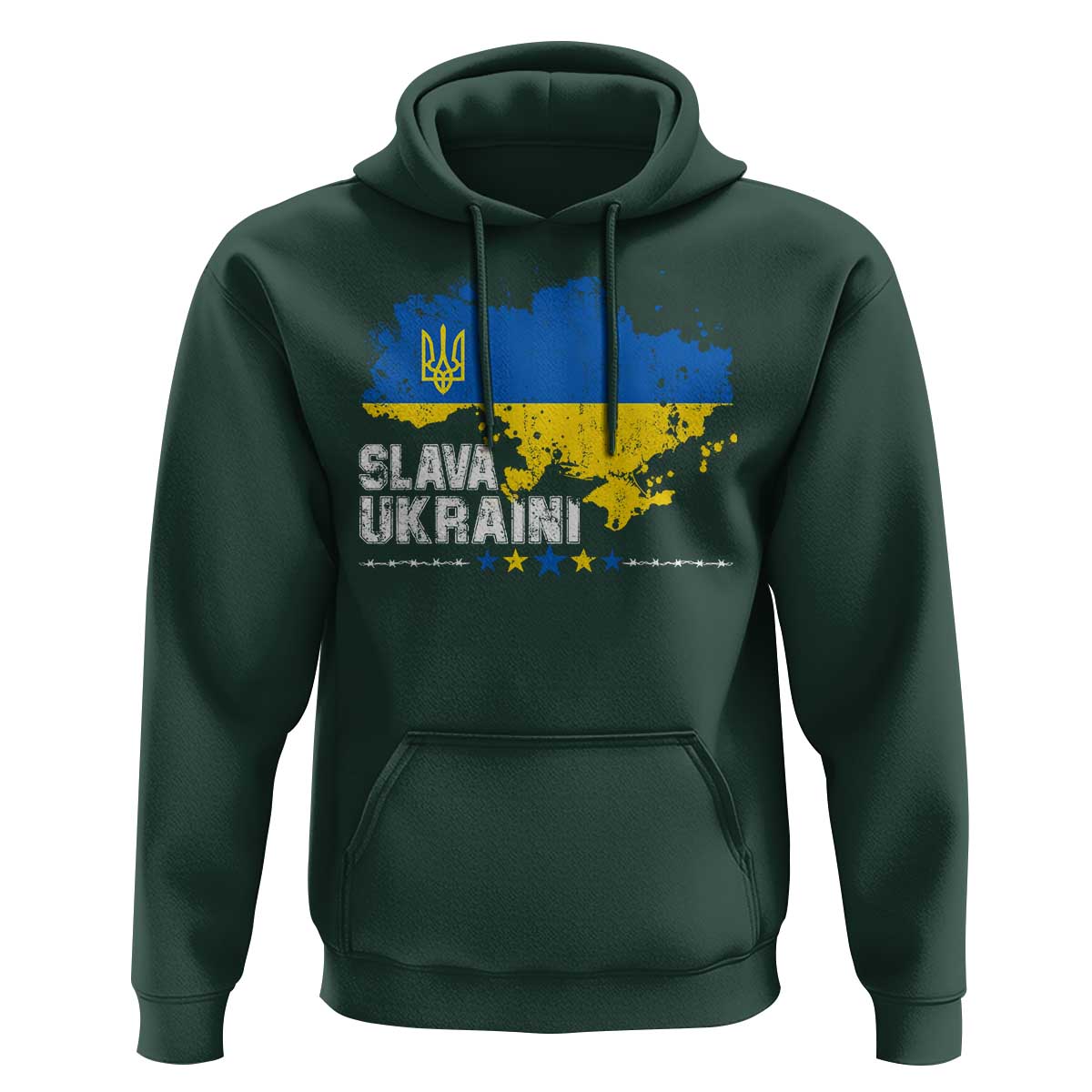Slava Ukraini Ukraine Flag Hoodie Patriot Patriotic Ukrainian National Flag