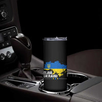 Slava Ukraini Ukraine Flag Skinny Tumbler Patriot Patriotic Ukrainian National Flag