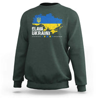 Slava Ukraini Ukraine Flag Sweatshirt Patriot Patriotic Ukrainian National Flag