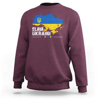 Slava Ukraini Ukraine Flag Sweatshirt Patriot Patriotic Ukrainian National Flag