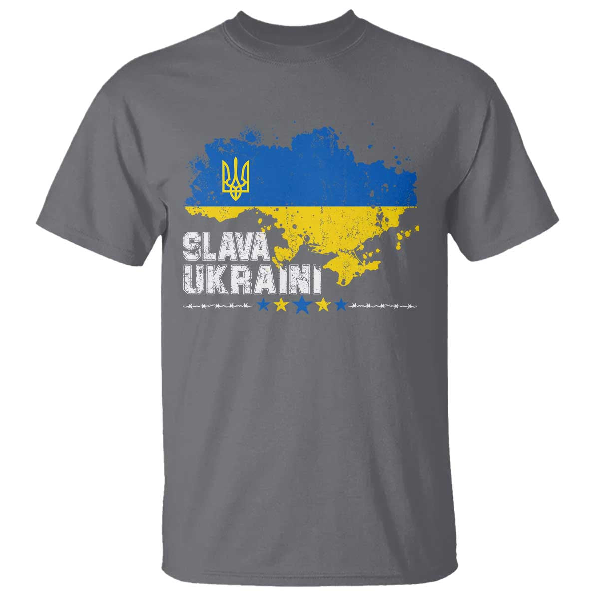 Slava Ukraini Ukraine Flag T Shirt Patriot Patriotic Ukrainian National Flag