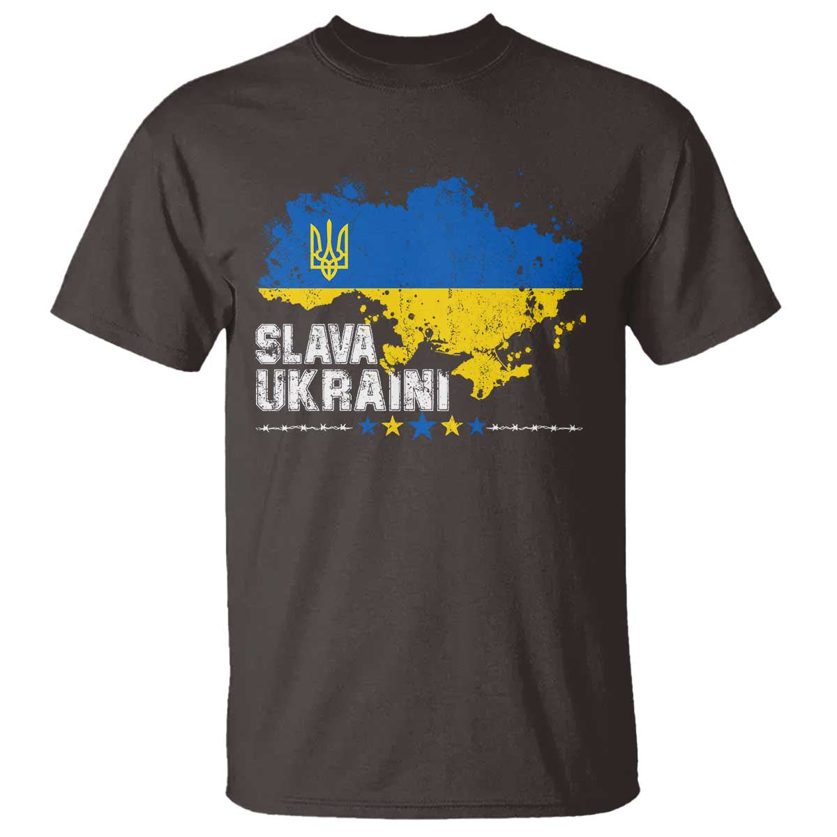 Slava Ukraini Ukraine Flag T Shirt Patriot Patriotic Ukrainian National Flag