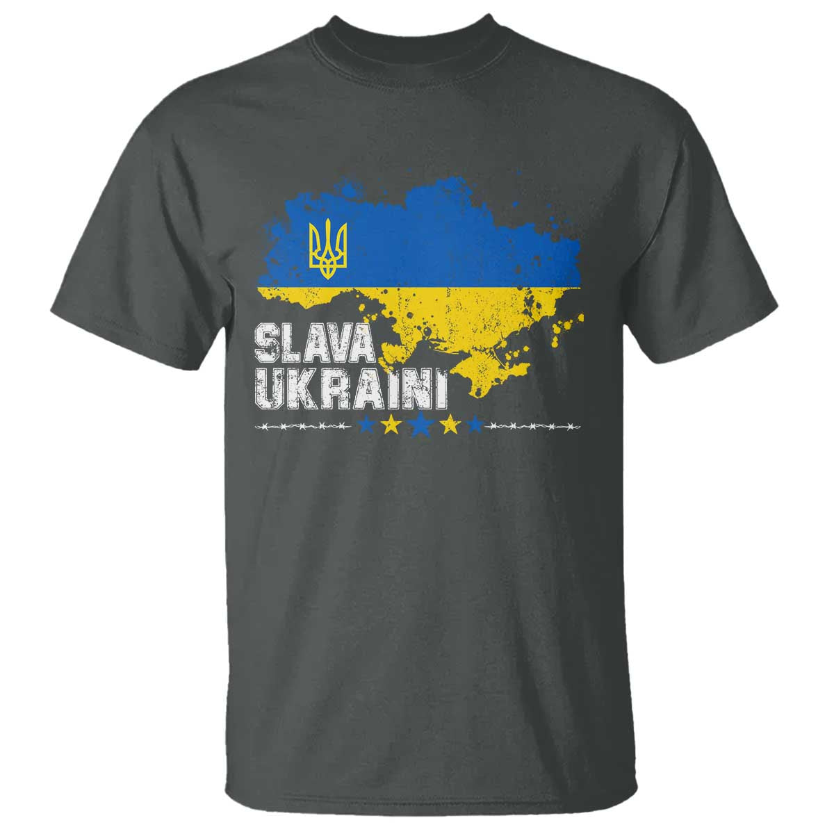 Slava Ukraini Ukraine Flag T Shirt Patriot Patriotic Ukrainian National Flag