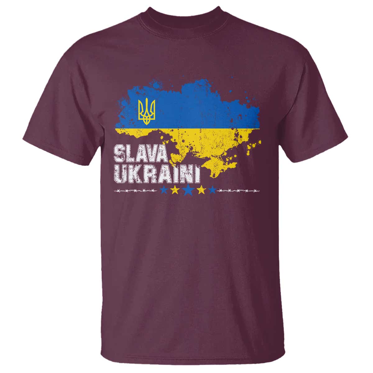 Slava Ukraini Ukraine Flag T Shirt Patriot Patriotic Ukrainian National Flag