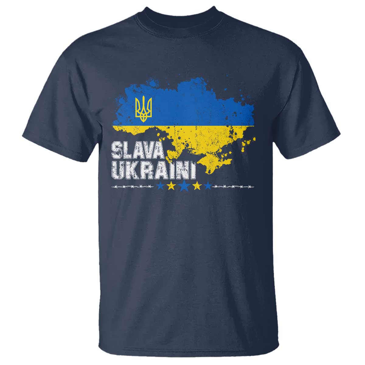 Slava Ukraini Ukraine Flag T Shirt Patriot Patriotic Ukrainian National Flag