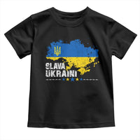 Slava Ukraini Ukraine Flag Toddler T Shirt Patriot Patriotic Ukrainian National Flag