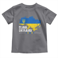 Slava Ukraini Ukraine Flag Toddler T Shirt Patriot Patriotic Ukrainian National Flag