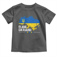 Slava Ukraini Ukraine Flag Toddler T Shirt Patriot Patriotic Ukrainian National Flag