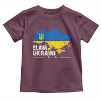 Slava Ukraini Ukraine Flag Toddler T Shirt Patriot Patriotic Ukrainian National Flag