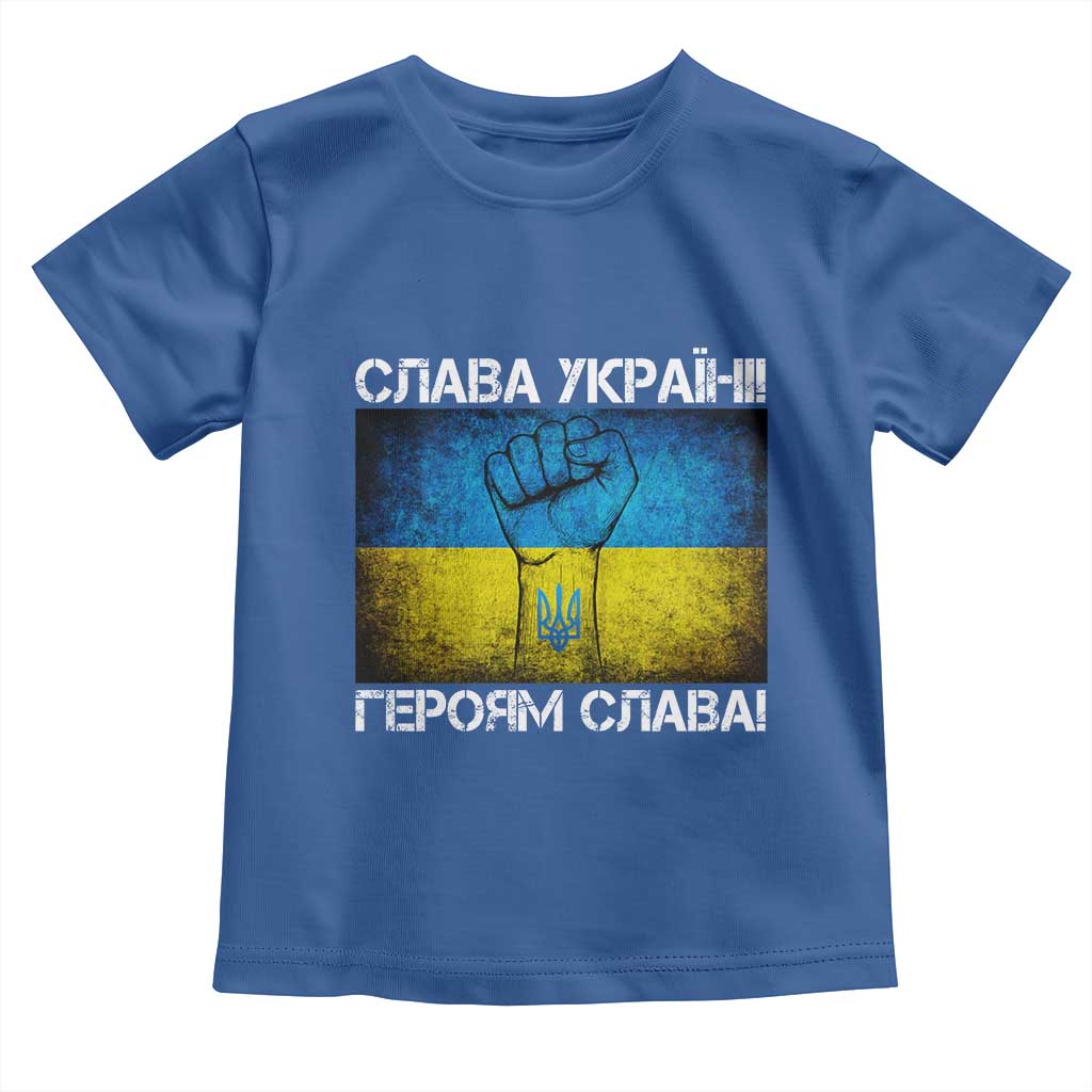 Ukraine Flag Toddler T Shirt Glory to the Heroes Ukrainian Patriot Patriotic