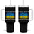 Ukraine Flag Tumbler With Handle Glory to the Heroes Ukrainian Patriot Patriotic