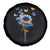 Sunflower Ukraine Flag Spare Tire Cover Ukrainian Butterflies Flowers