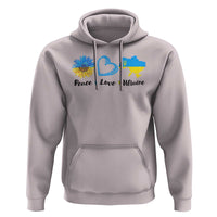 Peace Love Ukraine Sunflower Flag Hoodie