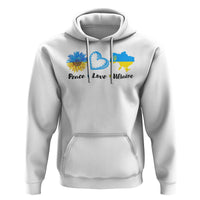 Peace Love Ukraine Sunflower Flag Hoodie