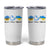 Peace Love Ukraine Sunflower Flag Tumbler Cup