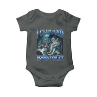 Alpha Wolf Meme Baby Onesie I Clogged Your Toilet Funny Unhinged Stupid Brainrot