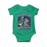 Alpha Wolf Meme Baby Onesie I Clogged Your Toilet Funny Unhinged Stupid Brainrot