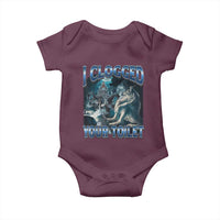 Alpha Wolf Meme Baby Onesie I Clogged Your Toilet Funny Unhinged Stupid Brainrot