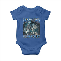 Alpha Wolf Meme Baby Onesie I Clogged Your Toilet Funny Unhinged Stupid Brainrot