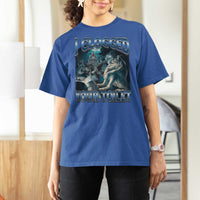 Alpha Wolf Meme T Shirt For Women I Clogged Your Toilet Funny Unhinged Stupid Brainrot