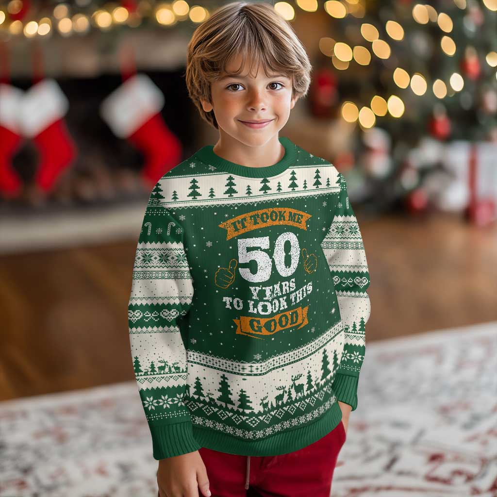 50th Birthday Gifts Ugly Christmas Sweater 50 Year Old Gifts Took Me 50 Years To Look This Good