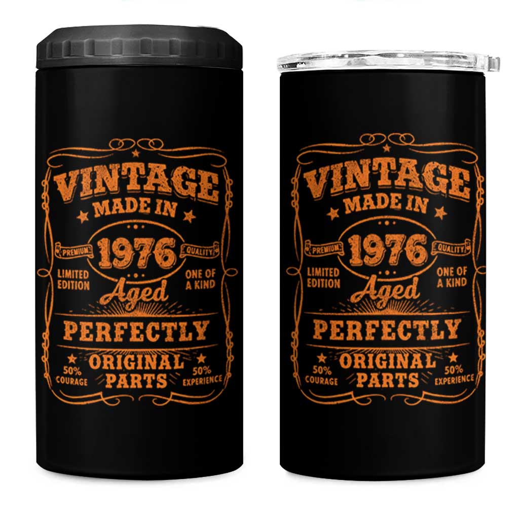 Vintage 50 Birthday 4 in 1 Can Cooler Tumbler 50yr 1976 50th Birthday