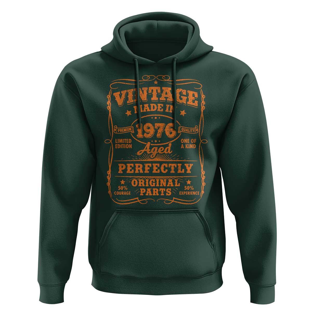 Vintage 50 Birthday Hoodie 50yr 1976 50th Birthday