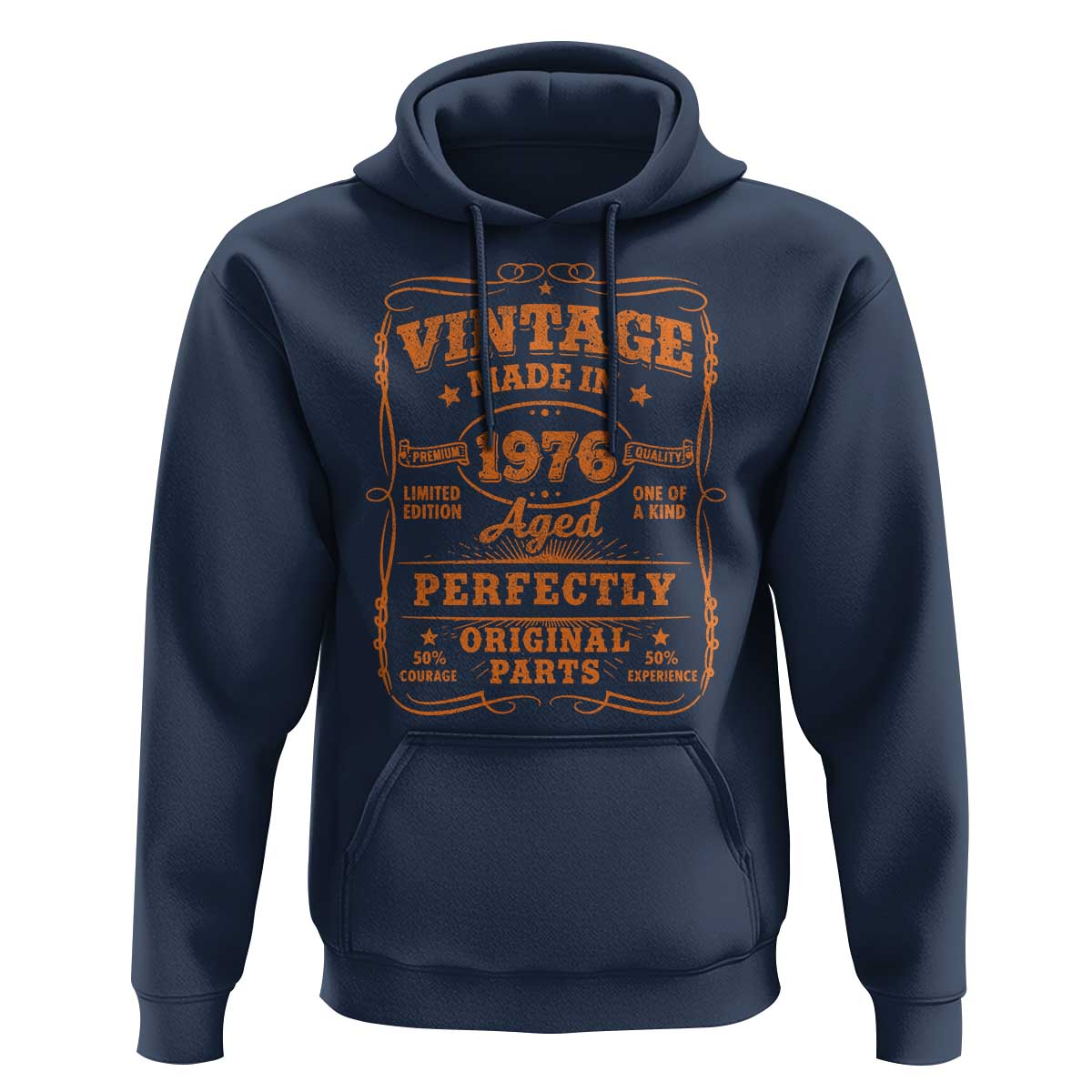 Vintage 50 Birthday Hoodie 50yr 1976 50th Birthday