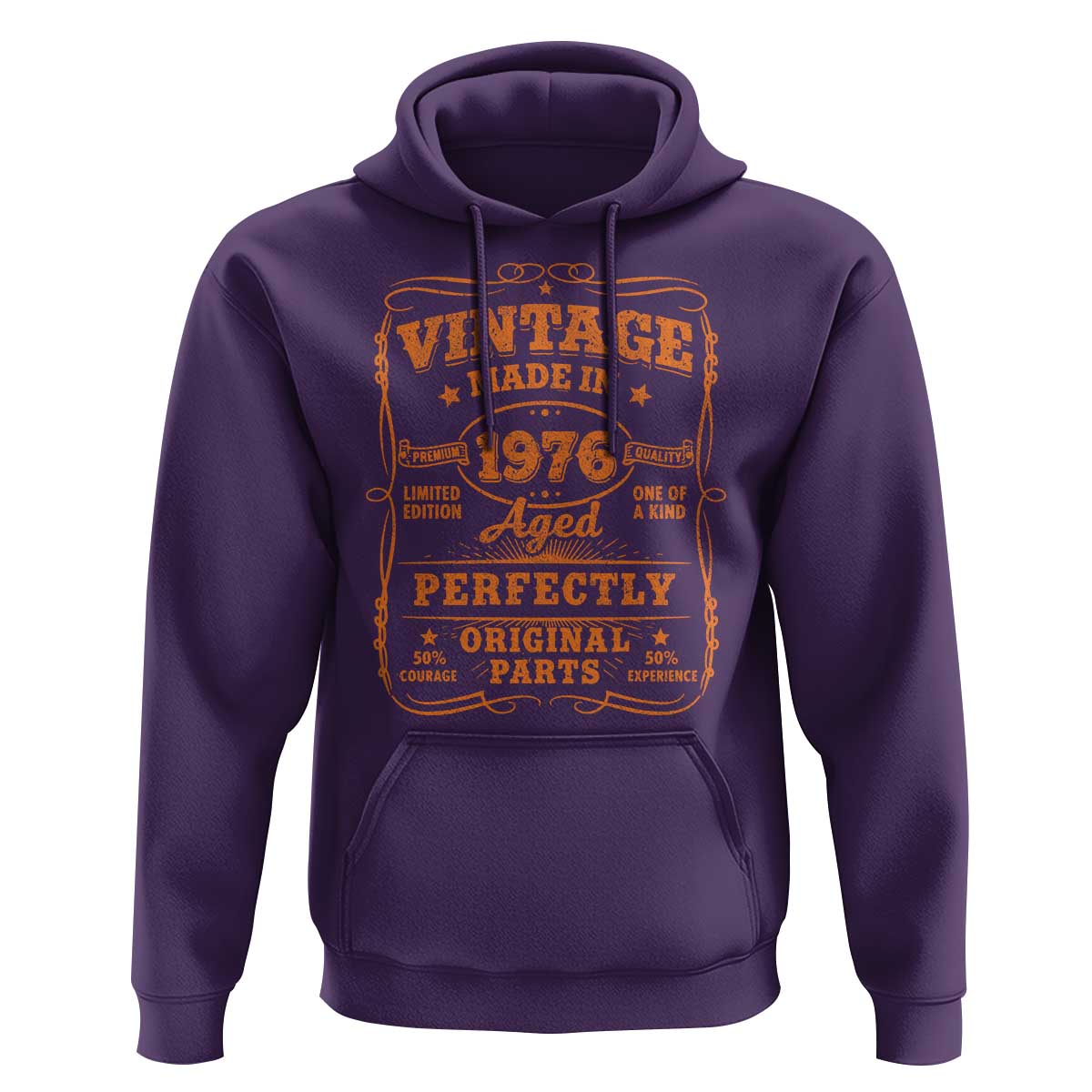 Vintage 50 Birthday Hoodie 50yr 1976 50th Birthday