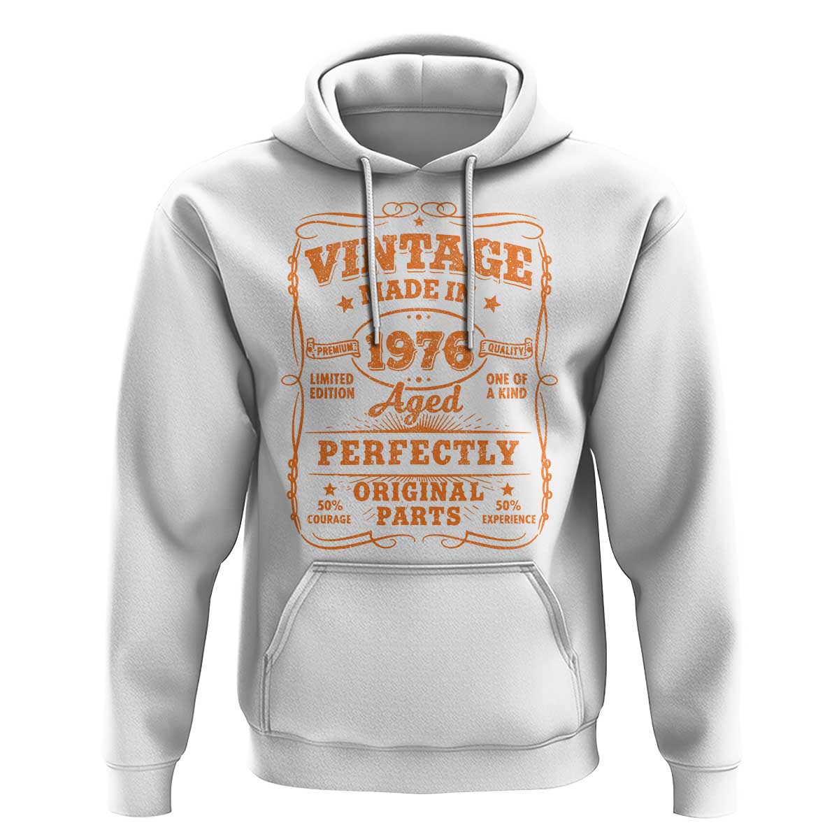 Vintage 50 Birthday Hoodie 50yr 1976 50th Birthday