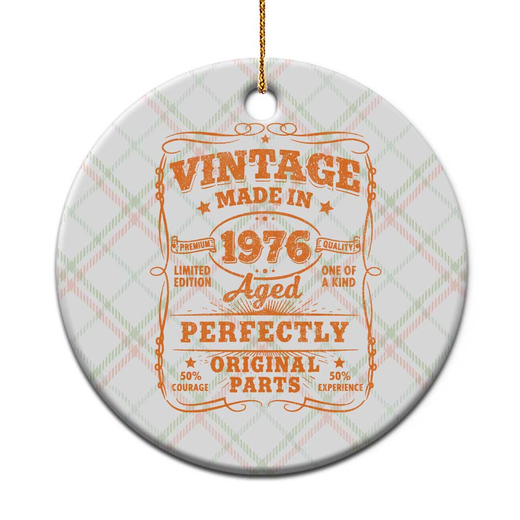 Vintage 50 Birthday Ceramic Ornament 50yr 1976 50th Birthday