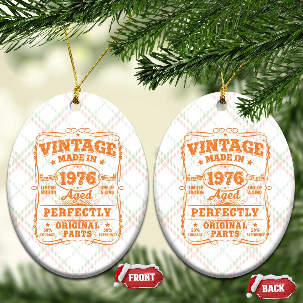 Vintage 50 Birthday Ceramic Ornament 50yr 1976 50th Birthday
