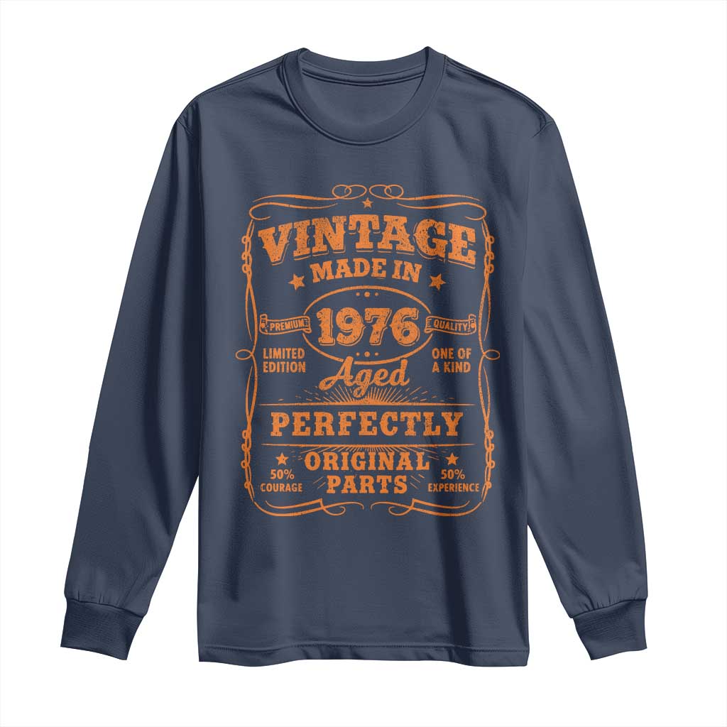 Vintage 50 Birthday Long Sleeve Shirt 50yr 1976 50th Birthday