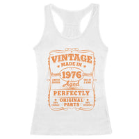 Vintage 50 Birthday Racerback Tank Top 50yr 1976 50th Birthday