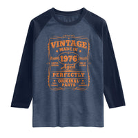 Vintage 50 Birthday Raglan Shirt 50yr 1976 50th Birthday