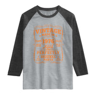Vintage 50 Birthday Raglan Shirt 50yr 1976 50th Birthday