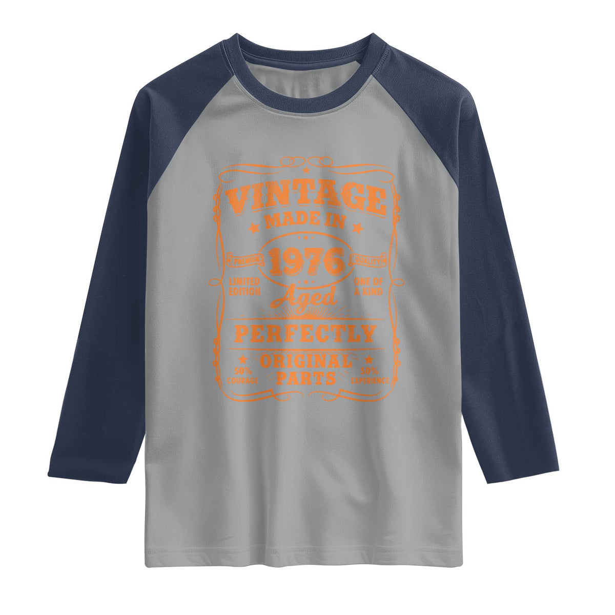 Vintage 50 Birthday Raglan Shirt 50yr 1976 50th Birthday