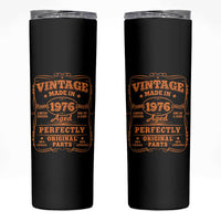 Vintage 50 Birthday Skinny Tumbler 50yr 1976 50th Birthday