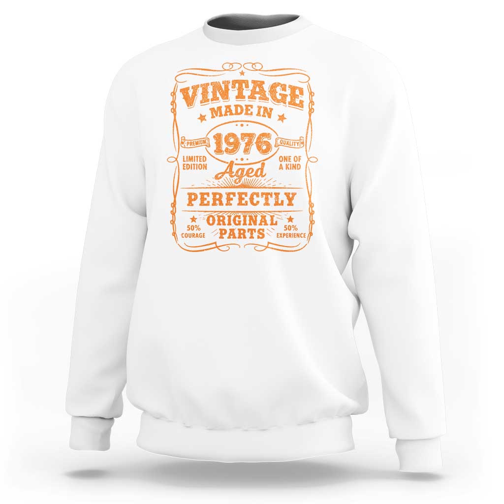Vintage 50 Birthday Sweatshirt 50yr 1976 50th Birthday