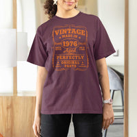 Vintage 50 Birthday T Shirt For Women 50yr 1976 50th Birthday